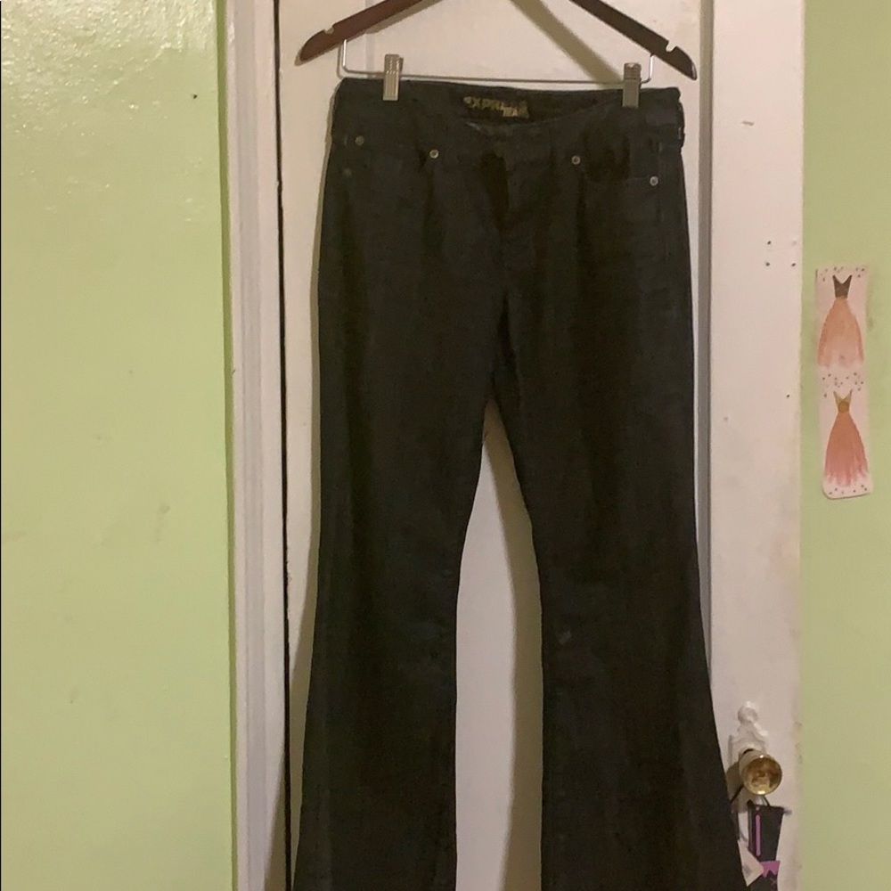 EXPRESS EVA fit & flare Size 2s Dark Denim Jeans